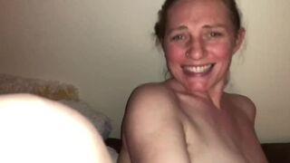 Pounding My Hairy Pussy On The Couch