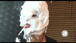 Sandi Shaving Cream Lipstick Smoking
