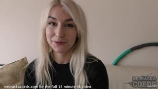 first time ever on camera hot blonde fresh face russian girl