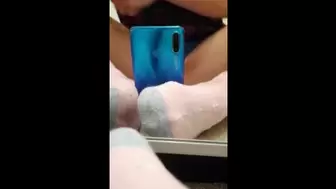 Skater teen wet pussy masterbation real orgasm