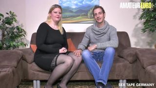 SEXTAPEGERMANY - BBW German Blonde Has Hardcore Sex With Her Boyfriend - AMATEUREURO