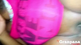 CHUBBY LADY GETS FUCKED IN THE CARHE CAR