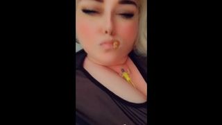 BBW GIANTESS crushes all her tiny fans with her butt, thighs rolls and tits while napping.