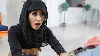 Mischievous Arab Beauty Binky Beaz Lets Her Neighbor Fuck Her Hard To Keep Her Secret - Hijab Hookup