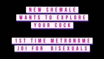 Young 18 yr old shemale explores sexuality with you JOI CEI