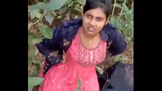 Mangal in the jungle, she made her pussy red after fucking her stepsis in clear audio Voice
