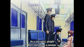 Hentai teenie gets gangbanged on public train by dirty perverts