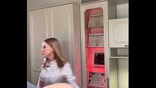 The beauty came for a deep bikini waxing, most likely she is getting ready for hot sex