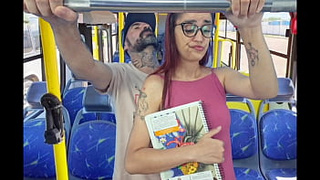 Student being groped by an old man on the bus in public!