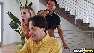 BANGBROS - Young Haley Reed Fucks Boyfriend Behind Her Dad’s Back