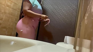 Camera in the public bathroom of the hospital RECORDING NURSES.mp4