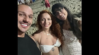 My wife and I met a redhead on New Year's Eve in Copacabana and invited her for a threesome.