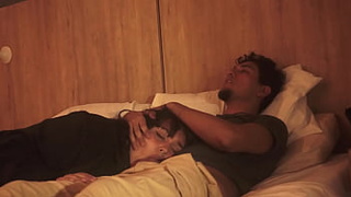 My stepbrother puts his penis in my mouth while we are lying, he had no use for my little mouth and I fill it with milk, treating me like his little whore.