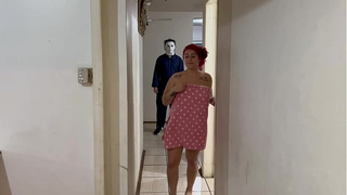 7 Nights of Terror - Michael Myers breaks into hot Camila's ass