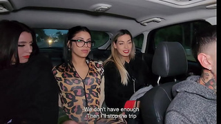 UBER, if he's lucky, fucks three girls in the ass. The ride is somehow charged.