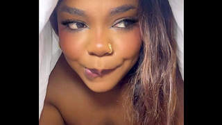 Ebony stepmom caught stepson masturbating while ding to be a sex doll