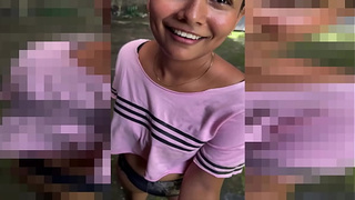HUMBLE BRUNETTE IS DISCOVERED EXERCISING BY HER NEIGHBOR AND HE TAKES ADVANTAGE OF HER TO RECEIVE A BLOWJOB IN EXCHANGE FOR MONEY.