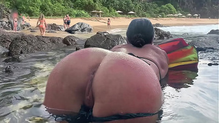 A stranger feeds my sperm to fish in front of everyone