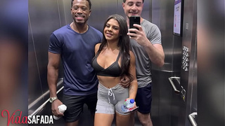 Our new personal trainer is very attentive. He gave us a lesson on how to fuck your wife after training.