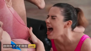 BRAZZERS - Keira Croft And Chanel Camryn’s Yoga Session Turns Into A Wet Squirt Fest With Mick Blue