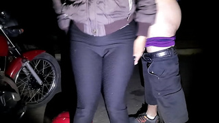 Cheap whore earning her miserable money sucking dick and giving the anus without a condom