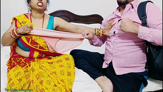 Desi Indian Big Boobs step Mom teaches her StepSon How to fuck when not at home ( Hindi Audio )