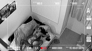 REAL SECURITY CAMERA CAUGHT LOVER FUCKING HARD AND DRINKING MILK WHILE CUCKOLD WORKS
