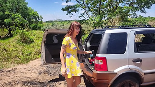 A couple goes camping on Halloween and his wife ends up being fucked by the .