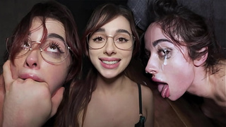 Addicted To Cum - Busty Whore Licks The Floor