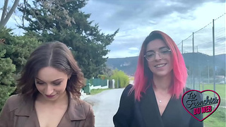 Jade and Leila are being filmed by two well-hung guys