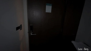 Came to My Hotel Neighbor for Help... He Fucked All My Holes Instead