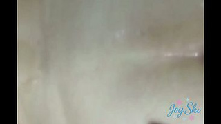 Moaning and going cross-eyed while getting fucked in the ass.