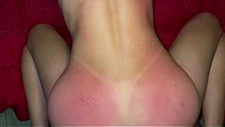 The blonde married woman with the plug couldn't take it anymore and asked to stop.