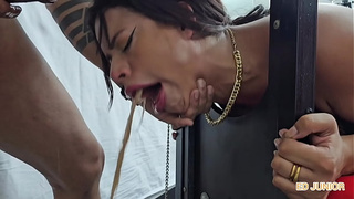 ED JUNIOR GETS REVENGE ON THE DOMINATRIX BY FUCKING HER HARD WITHOUT A CONDOM (COMPLETE ON RED AND SHEER)