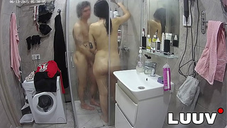 LUUV. Alice, a tattooed beauty, takes a shower with her boyfriend