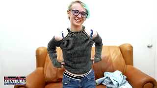 Exotic Nerdy Coed Raven Gets Her Wet Twat Fingered And Her Ass Fucked!