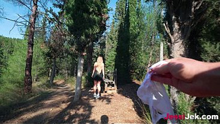 Spied on Girl Peeing in park then Risky Lick and Fucked her ASS JessiJek