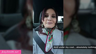Jeny Smith, a horny hotwife MILF over 40 came to visit a student to teach him how to make pancakes