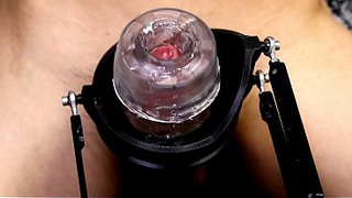 Testing a new penis sleeve and a silent masturbation machine