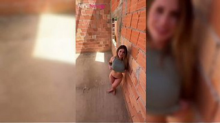 The bricklayer shoved his THICK DICK into my wet VAGINA right there on the construction site - Aline Novak