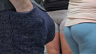 Stranger Guy Ejaculate by Girl's Hand In a Crowded Bus