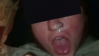 Sem cums in her mouth compilation