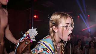 Teens came to a cosplay party to dance, but they were filled with tons of cum!!! (Ai generated)