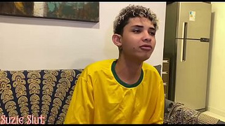 Naughty Stepmother Fucks Her Stepson's Friend During a World Cup Game (FULL VIDEO ON RED)