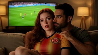 A horny redheaded stepsister gets laid during the World Cup playoffs—full video on my Sheer profile (IA)