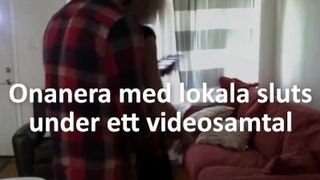 Svensk redhaired tonåring med stora studsande bröst