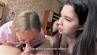 "You're Doing It Wrong" - Stepmom Teaches StepSis and StepBro How To Fuck