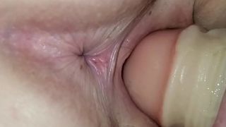 Getting fucked by big cock sleeve!
