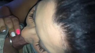1st Timer On Cam- Sucking, Gagging and Deep Throating like a Pro! Super POV