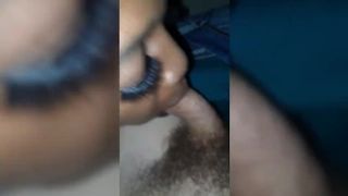 Black girl sucking Young BWC swallows 2 Loads